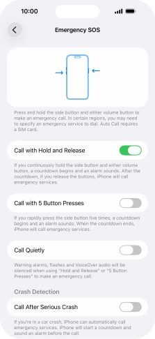 Press the indicator next to Press the indicator next to