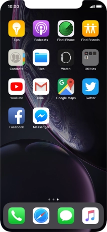 Press and hold the required app until the icons start to jiggle.