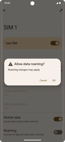 If you turn on the function, press OK.