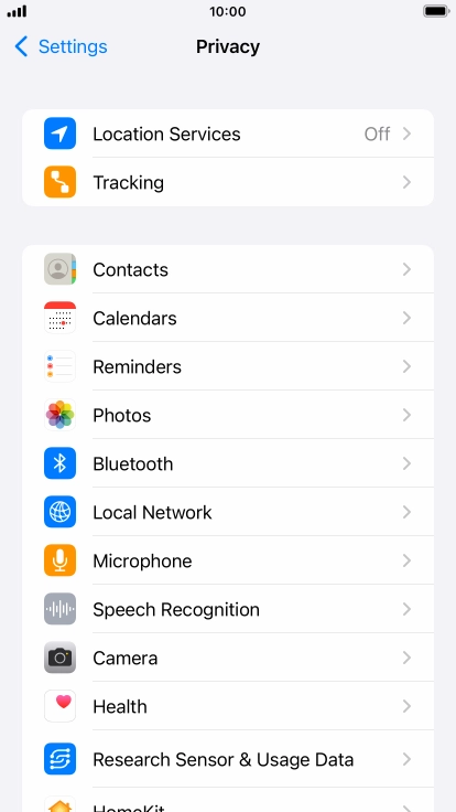 Press Location Services. Press Location Services.