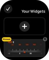 Press the pin widget icon on the required widget to pin it to the top of the stack. Press the pin widget icon on the required widget to pin it to the top of the stack.