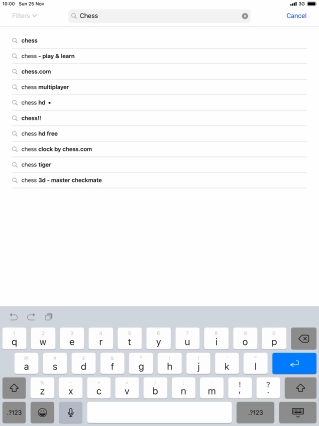 Key in the name or subject of the required app and press enter. Key in the name or subject of the required app and press enter.