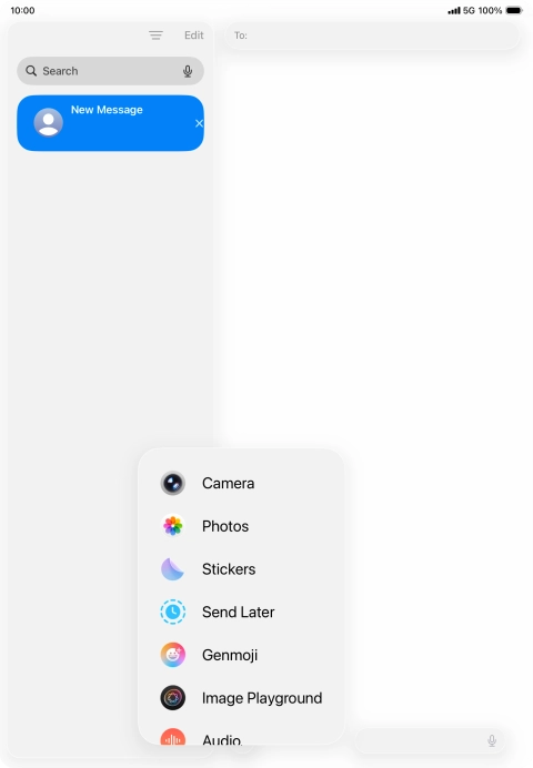 Press Genmoji.