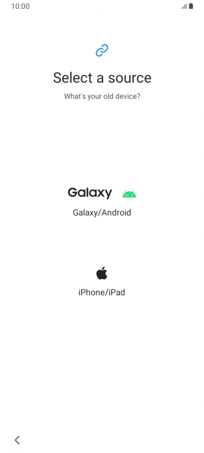 Press the required setting and follow the instructions on the screen to transfer the content from another phone. Press the required setting and follow the instructions on the screen to transfer the content from another phone.