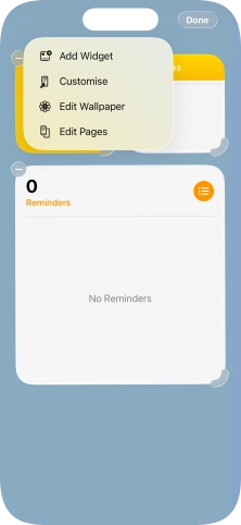 Press Add Widget.