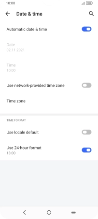 Press the indicator next to Press the indicator next to