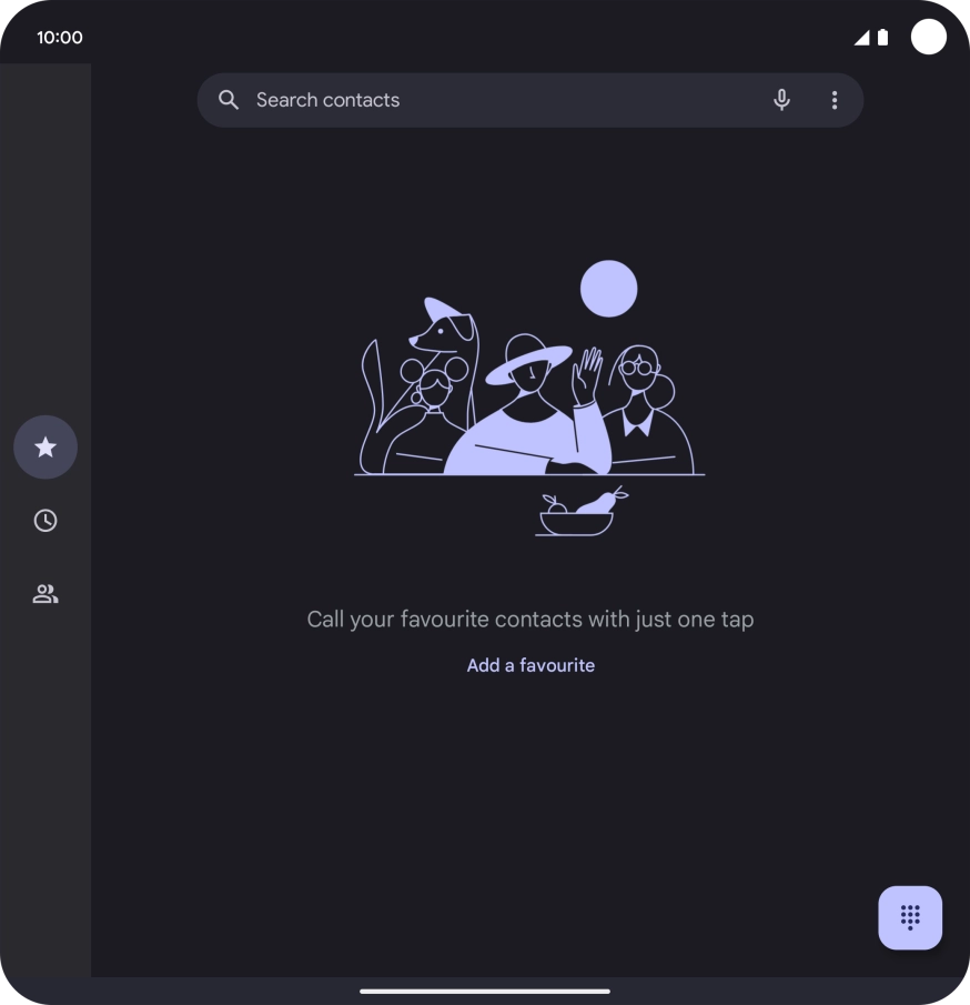 Press the menu icon. Press the menu icon.
