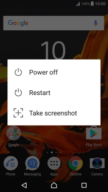 Press Power off.