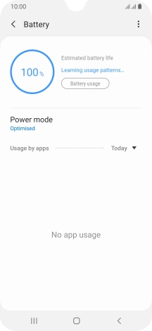 Press Power mode.