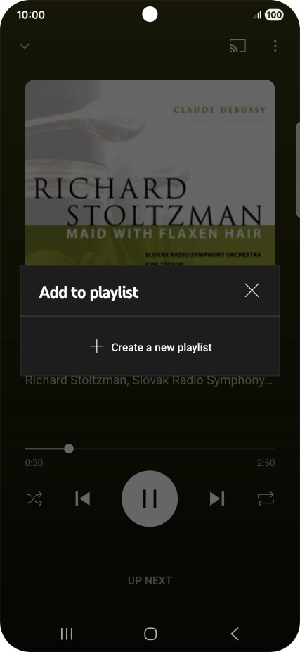 Press Create a new playlist.