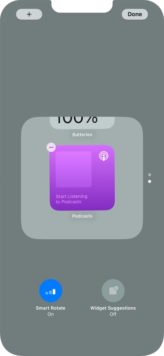 Press Smart Rotate to turn the function on or off.