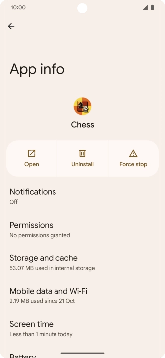 Press Storage and cache.