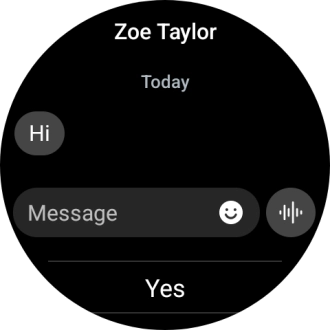 Press the record message icon and follow the instructions on the screen to record and send the required reply. Press the record message icon and follow the instructions on the screen to record and send the required reply.