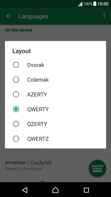 Press QWERTY.