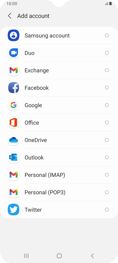 Press Google.