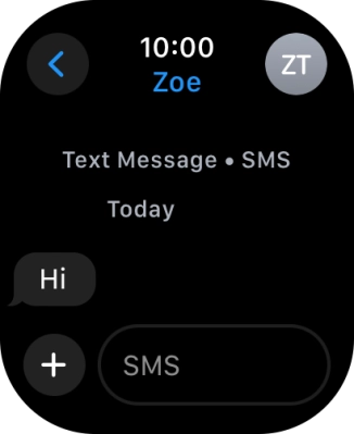 Press SMS.
