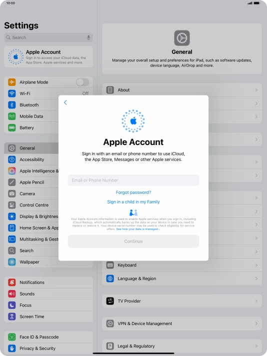 Press Email or Phone Number and key in the username for your Apple ID. Press Email or Phone Number and key in the username for your Apple ID.