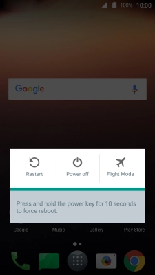 Press Power off.