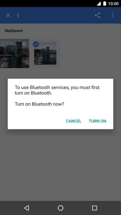 If Bluetooth is turned off, press TURN ON to turn it on. If Bluetooth is turned off, press TURN ON to turn it on.