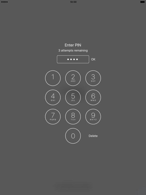 Key in your PIN and press OK.