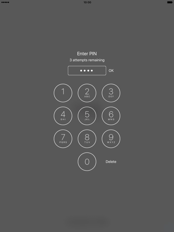 Key in your PIN and press OK.
