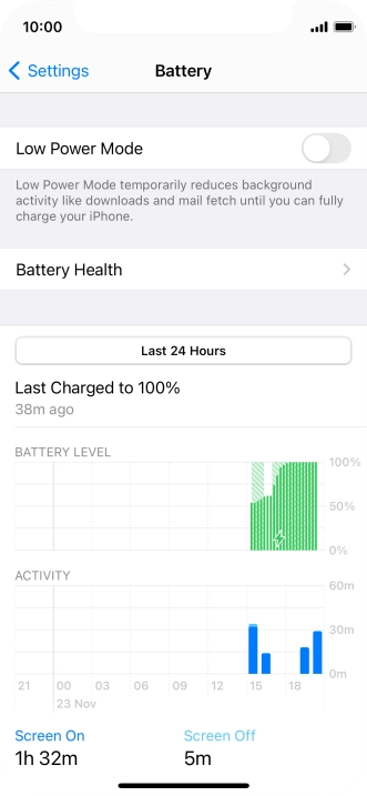 Press Battery Health. Press Battery Health.