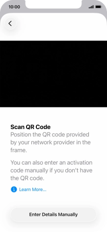 Place the QR code you've received inside the phone camera frame to scan the code.