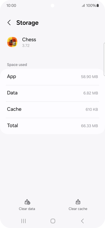 Press Clear cache.