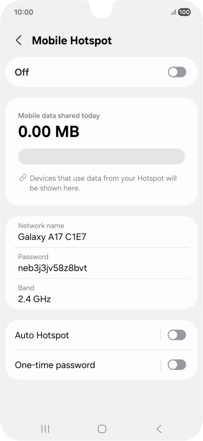 Press Network name.