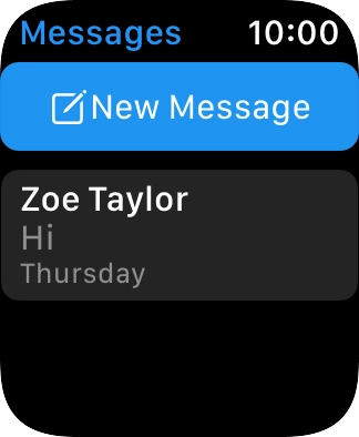Press the required text message. Press the required text message.