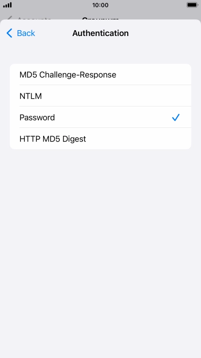 Press Password.