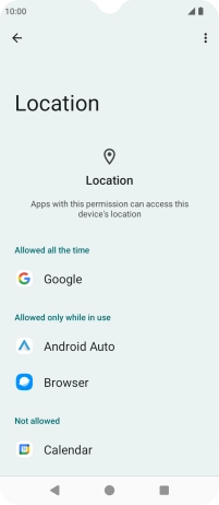 Press the required app. Press the required app.