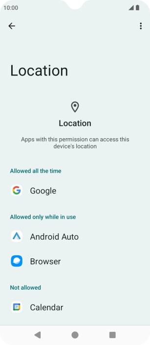 Press the required app. Press the required app.