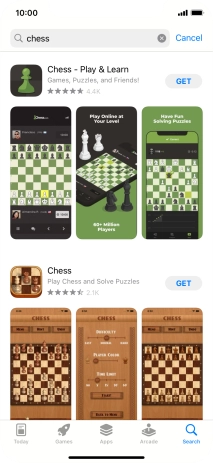 Press the required app. Press the required app.
