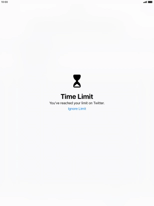 Press Ignore Limit.