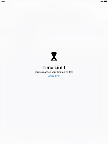 Press Ignore Limit.