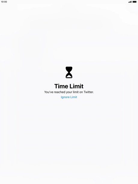 Press Ignore Limit.