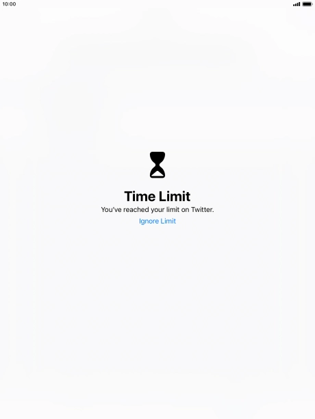 Press Ignore Limit.