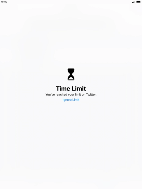 Press Ignore Limit. Press Ignore Limit.