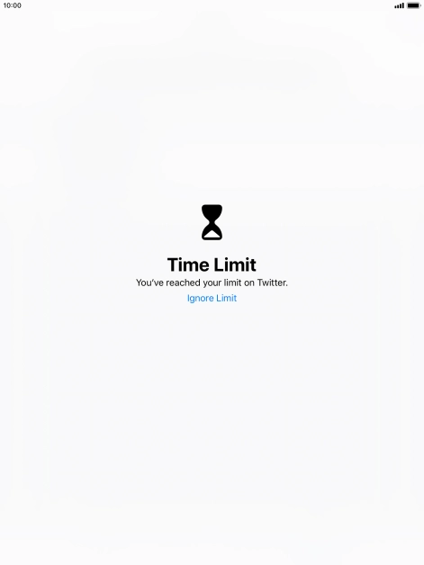 Press Ignore Limit.