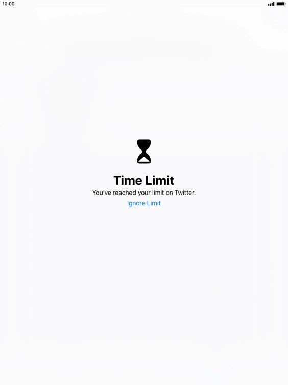 Press Ignore Limit.