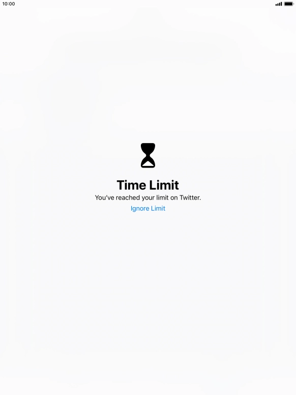Press Ignore Limit.