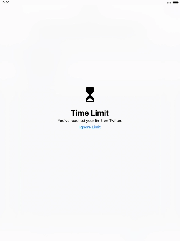 Press Ignore Limit.