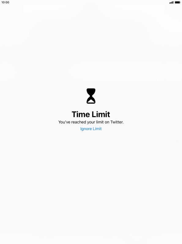 Press Ignore Limit.