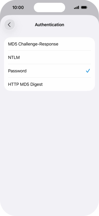 Press Password.