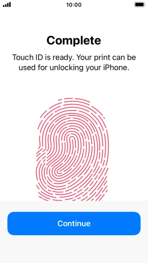 Press Continue. If you haven't previously selected a phone lock code, key in a code of your own choice twice. Press Continue. If you haven't previously selected a phone lock code, key in a code of your own choice twice.