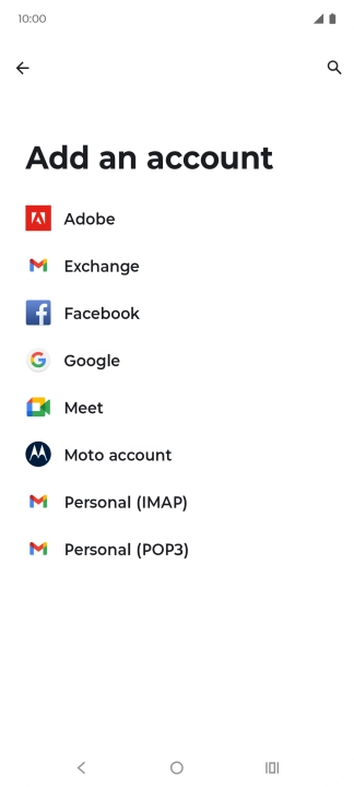 Press Google.