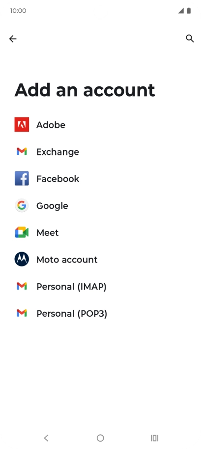 Press Google.