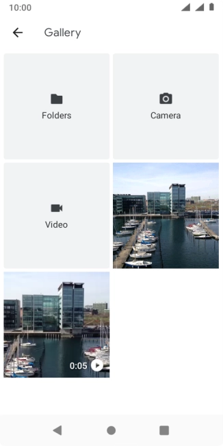Press Folders and go to the required folder.