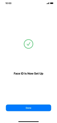 Press Done. If you haven't previously selected a phone lock code, key in a code of your own choice twice.
